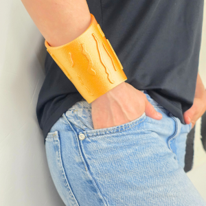 Alternative view of Avangard - Brățară auriu imprimată 3D