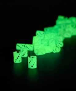 GeoClip - Set inele păr verzi fosforescente 50 buc. - imagine 5
