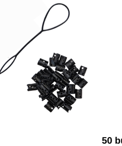 DotClip - Set inele păr negre 50 buc.