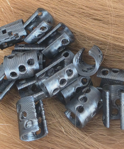 DotClip - Set inele păr negre 50 buc. - imagine 3