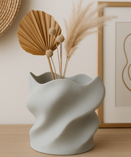Eteria - Vază decorativă marble imprimată 3D - imagine 12