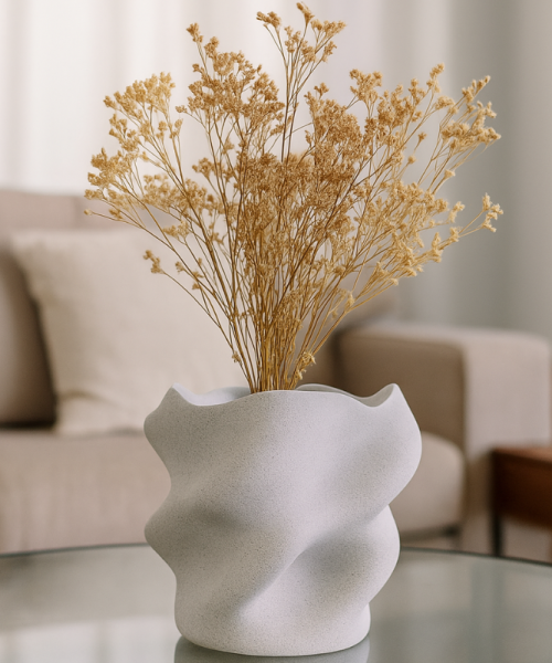 Eteria - Vază decorativă marble imprimată 3D - imagine 6