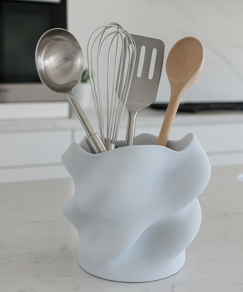 Eteria - Vază decorativă marble imprimată 3D - imagine 11