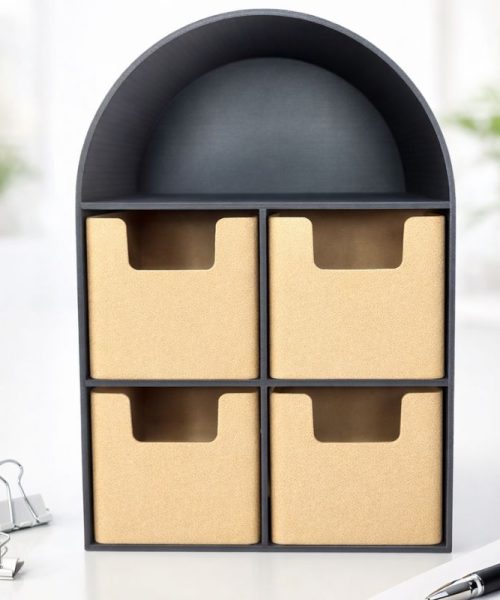 Tessa - Organizator cu 4 sertare imprimat 3D