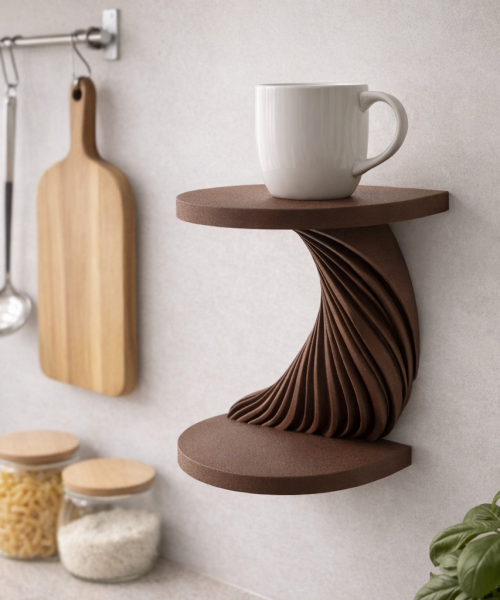 Vibe - Etajera cu Doua Niveluri 3D - imagine 3