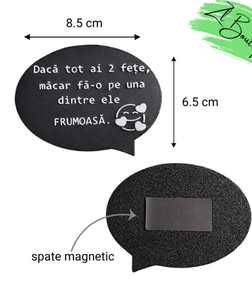 Alternative view of Magnet Frigider 3D - Două fețe