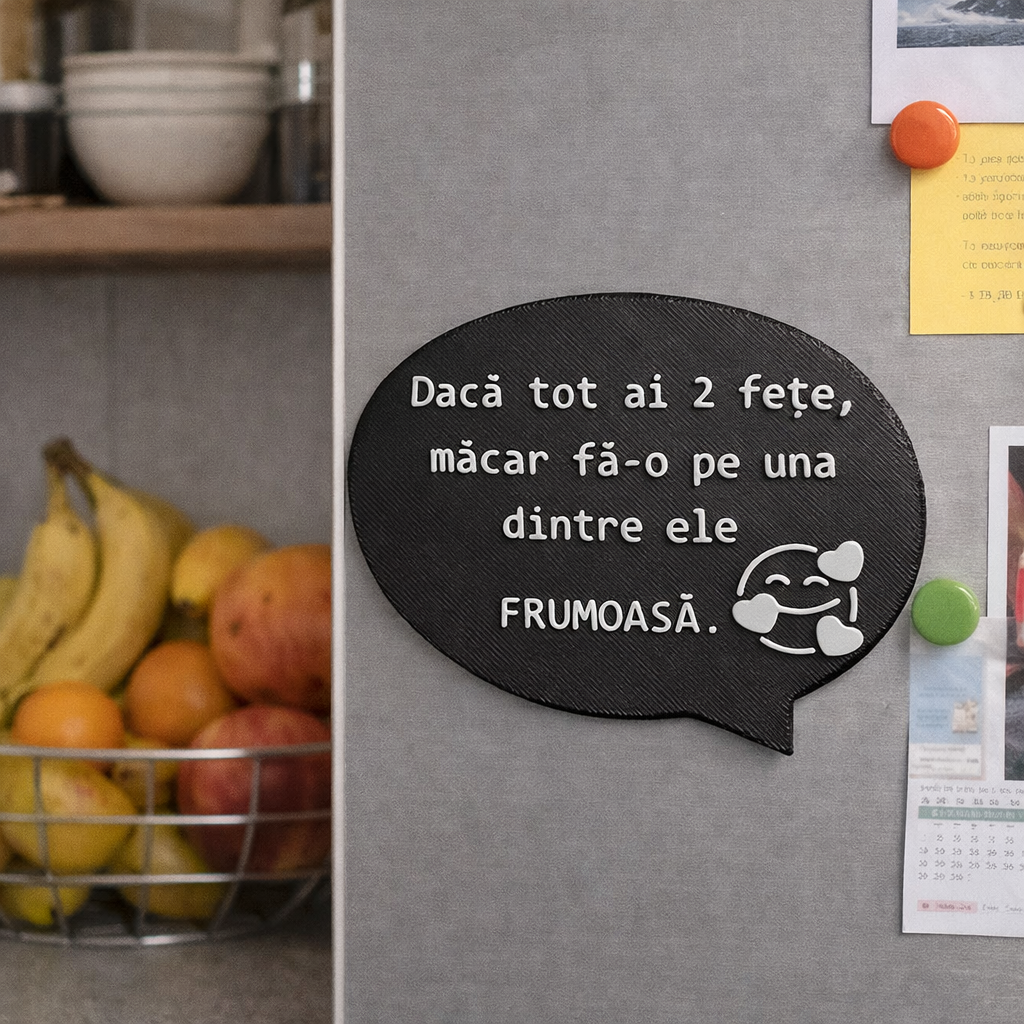 Magnet Frigider 3D - Două fețe - imagine 3