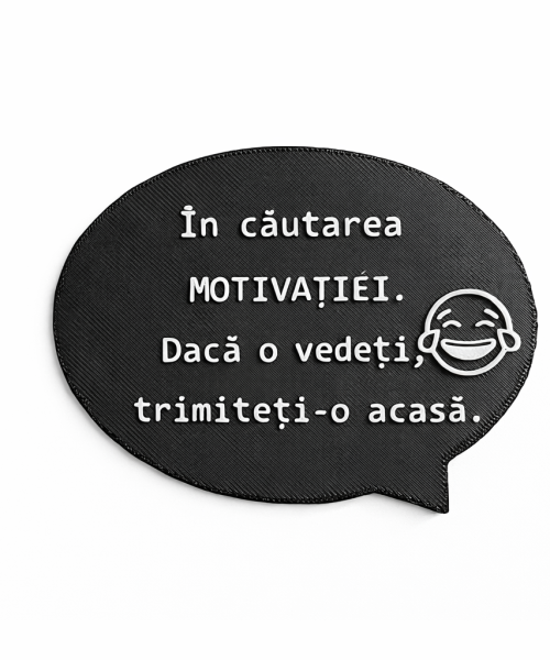 Magnet Frigider 3D - Motivație Pierdută