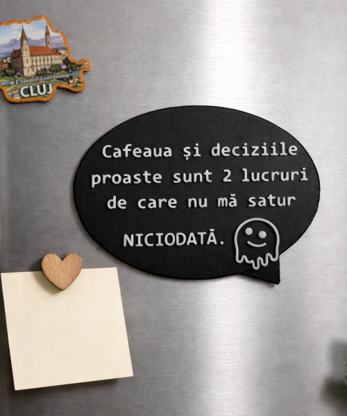 Alternative view of Magnet Frigider 3D - Cafea și Decizii
