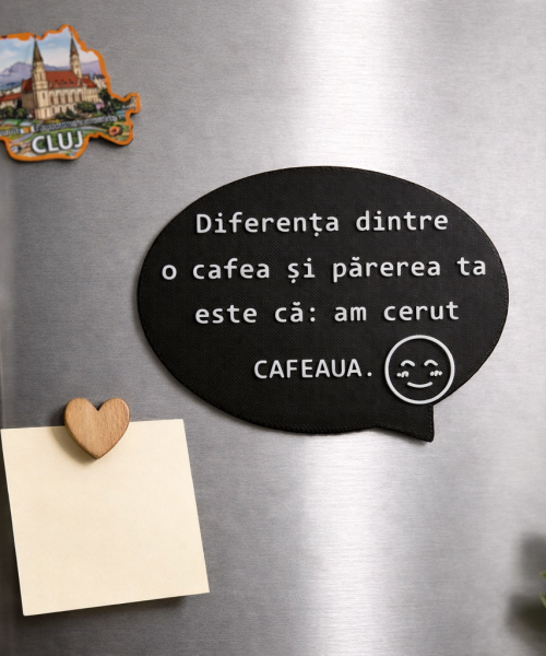 Alternative view of Magnet Frigider - Cafea vs. Păreri