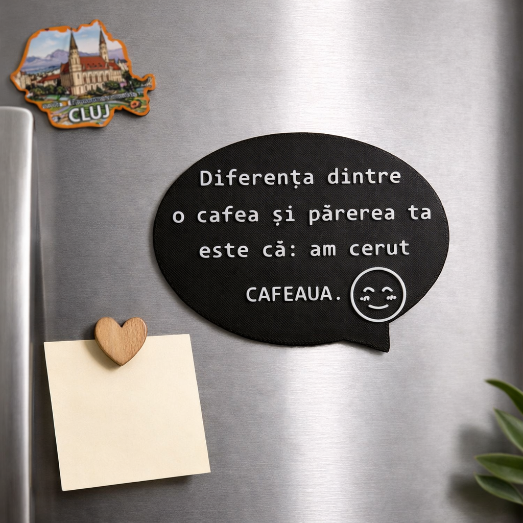 Magnet Frigider - Cafea vs. Păreri - imagine 2