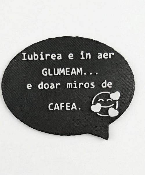 Magnet Frigider 3D - Iubire și Cafea