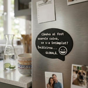 Alternative view of Magnet Frigider 3D - Încălzirea Globală