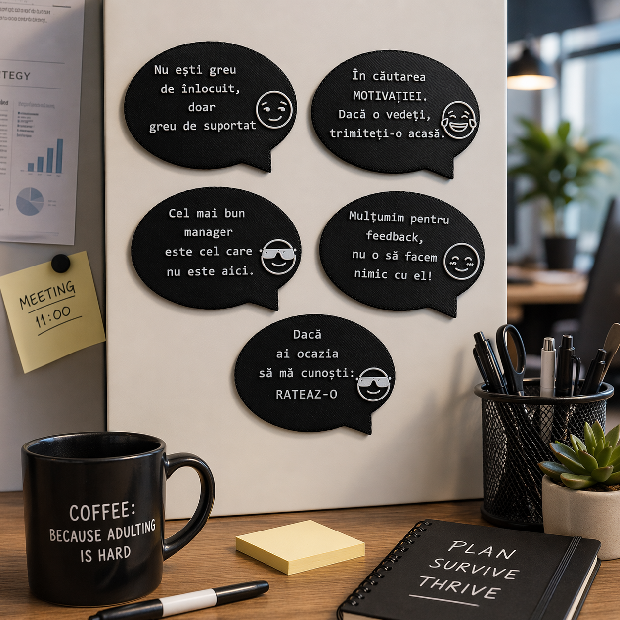 Set 5 Magneți Frigider - Birou - imagine 2