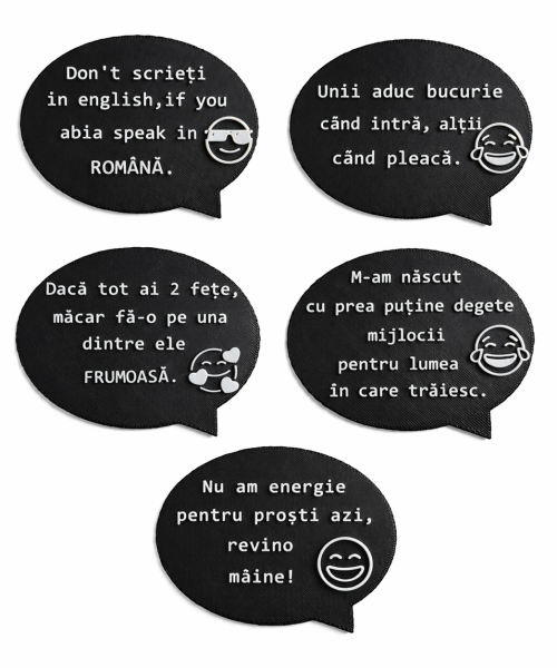 Set 5 Magneți Frigider – Sarcasm