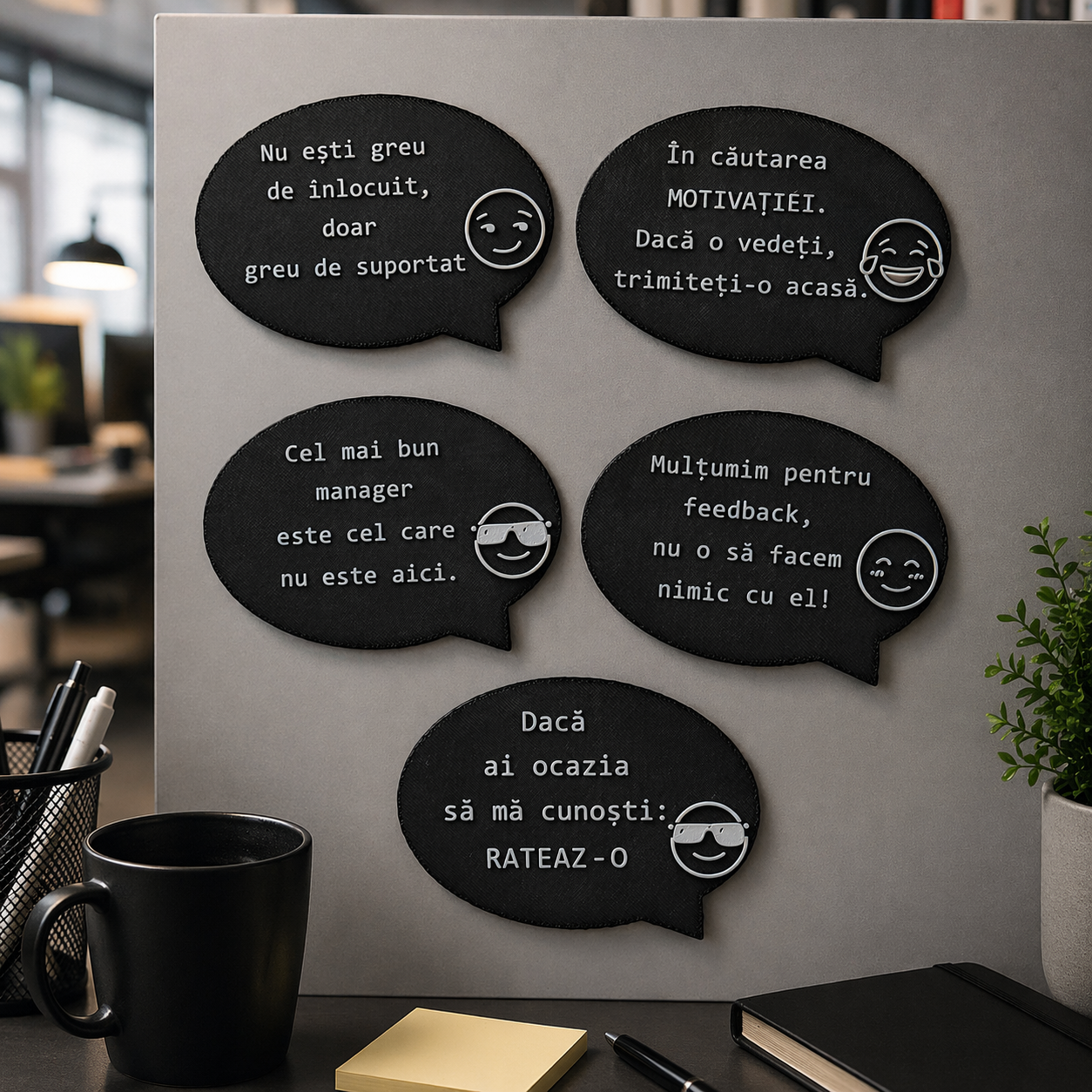 Set 5 Magneți Frigider - Birou - imagine 3