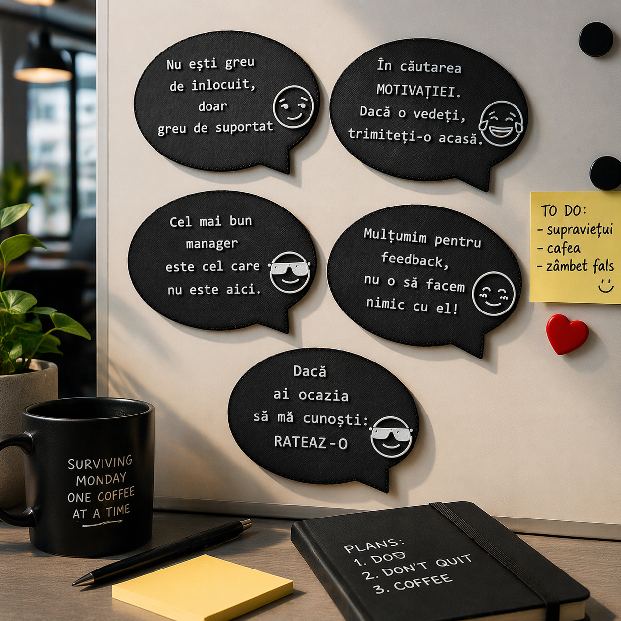 Set 5 Magneți Frigider - Birou - imagine 4