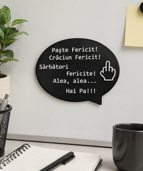 Alternative view of Magnet Frigider 3D - Sărbători Fericite!