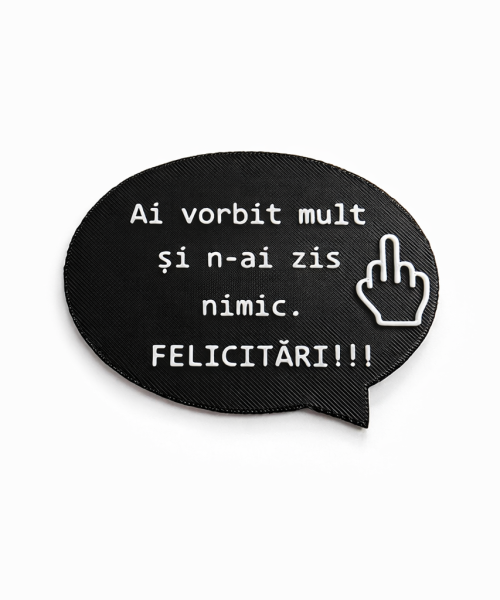 Magnet Frigider 3D - Nimic