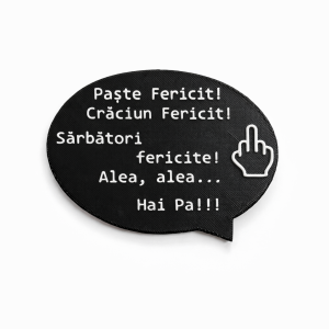 Magnet Frigider 3D - Sărbători Fericite!