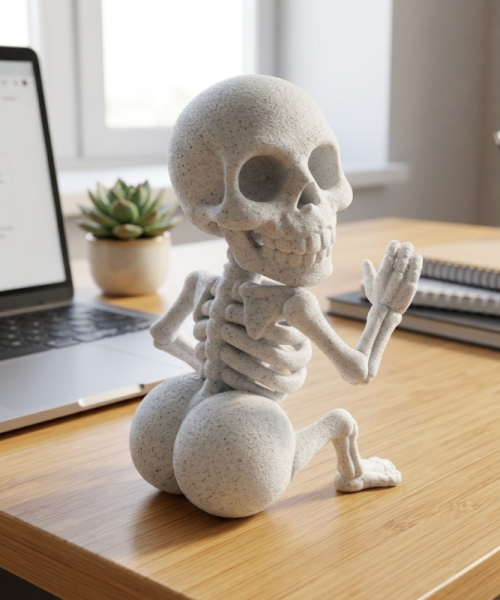 Etern - statuetă decorativă, imprimată 3D, luminițe cadou - imagine 5
