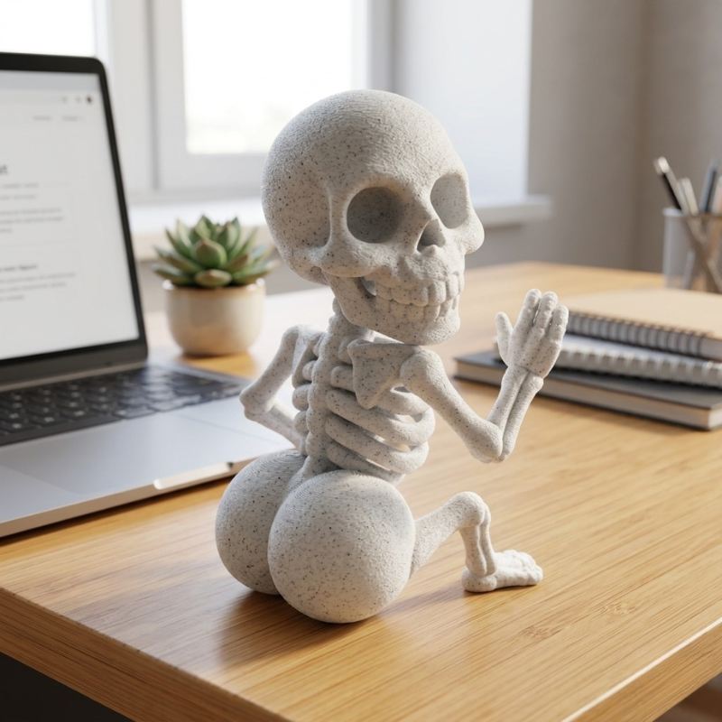Etern - statuetă decorativă, imprimată 3D, luminițe cadou - imagine 5