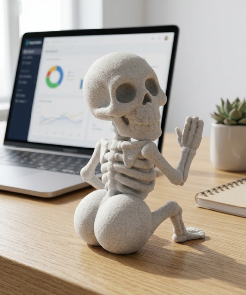 Etern - statuetă decorativă, imprimată 3D, luminițe cadou - imagine 6