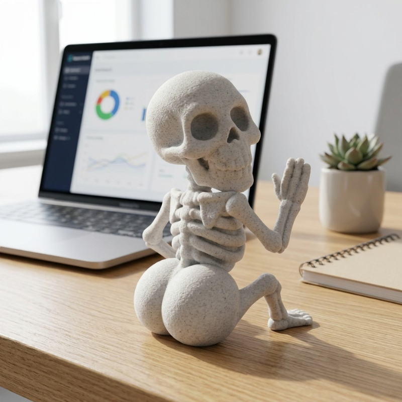 Etern - statuetă decorativă, imprimată 3D, luminițe cadou - imagine 6