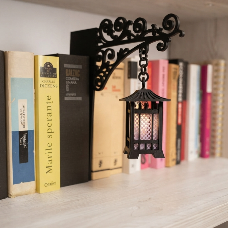 Libro - felinar decorativ pentru bibliotecă