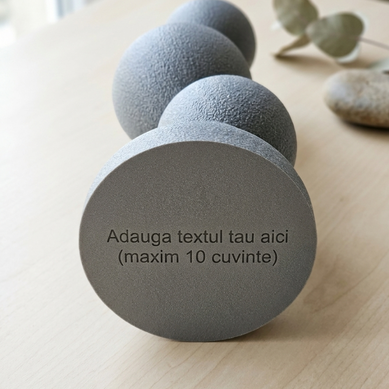 Sphera – Vază decorativă impermeabilă marble imprimată 3D cu luminițe cadou - imagine 6