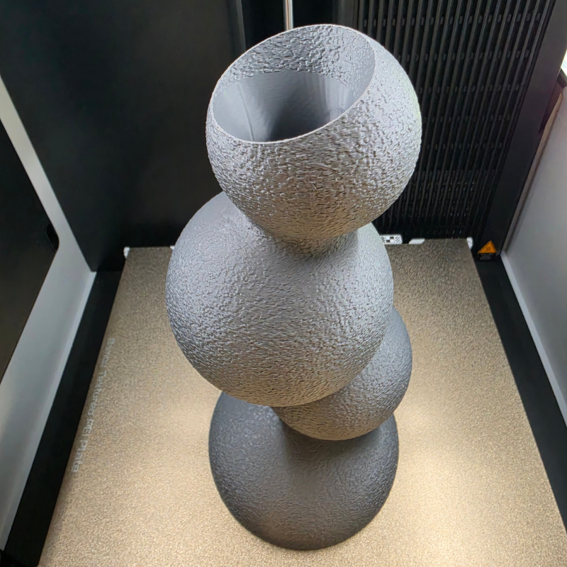 Sphera – Vază decorativă impermeabilă marble imprimată 3D cu luminițe cadou - imagine 8
