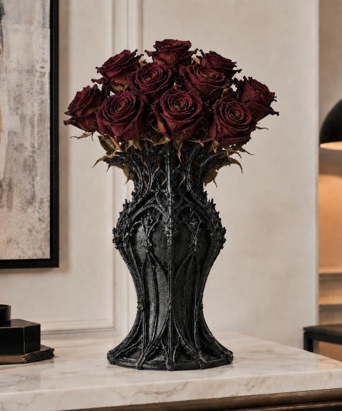 Noctis – Vază decorativă gothic imprimată 3D