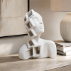 Mira – Statuetă decorativă abstractă marble imprimată 3D cu luminițe cadou