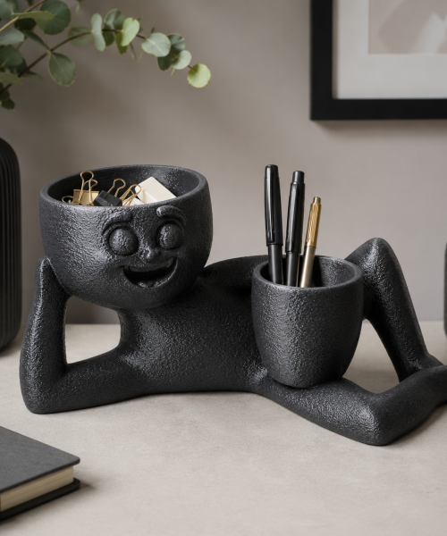 Milo – Organizator negru 3D cu luminițe cadou