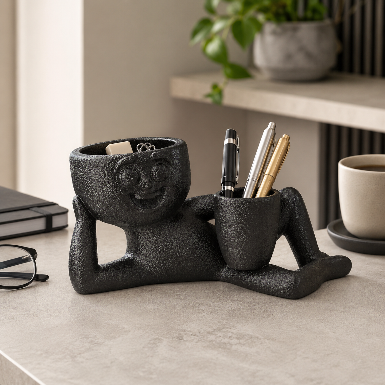 Milo – Organizator negru 3D cu luminițe cadou - imagine 3