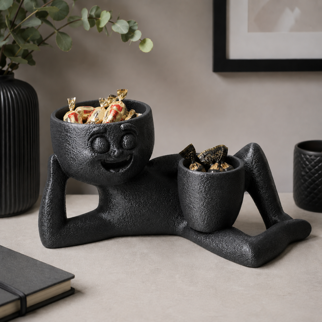 Milo – Organizator negru 3D cu luminițe cadou - imagine 7
