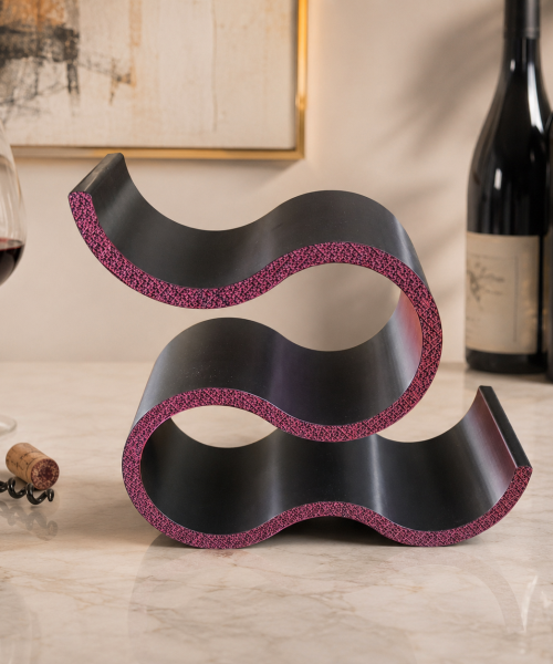 Alternative view of Cava – suport pentru 4 sticle de vin, imprimat 3D