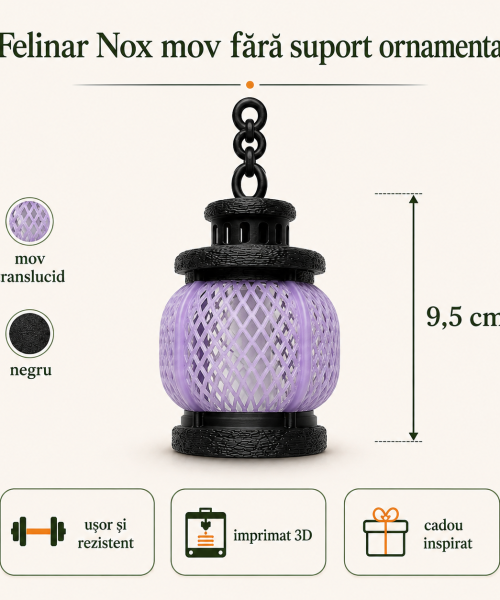 Alternative view of Nox mov - felinar fără suport ornamental