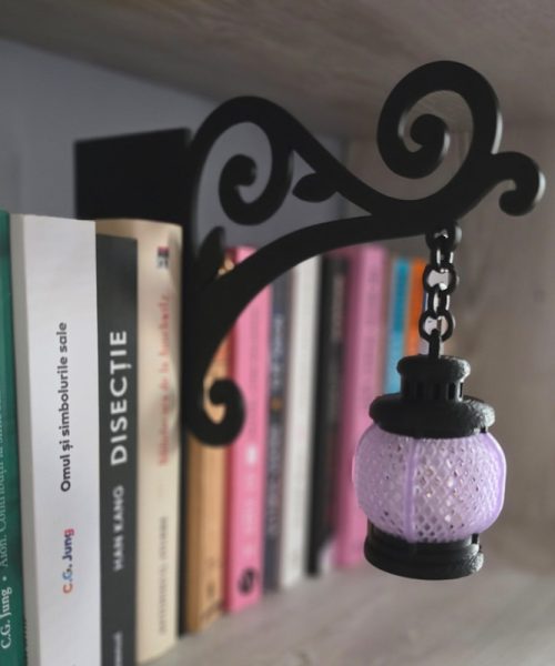 Nox Mov - Felinar decorativ mov/negru pentru bibliotecă - imagine 5