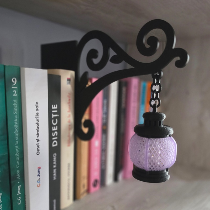 Nox Mov - Felinar decorativ mov/negru pentru bibliotecă - imagine 5