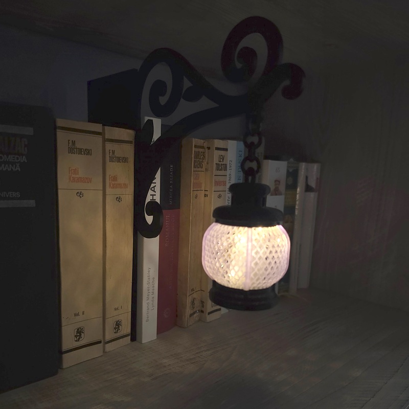 Nox Mov - Felinar decorativ mov/negru pentru bibliotecă - imagine 7