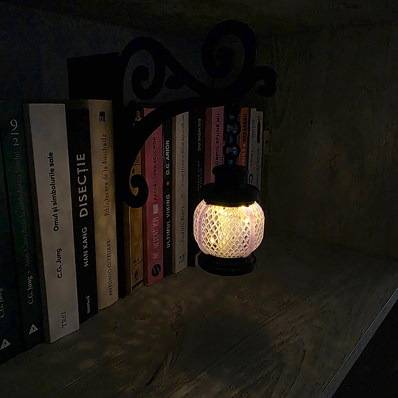 Nox Mov - Felinar decorativ mov/negru pentru bibliotecă - imagine 2