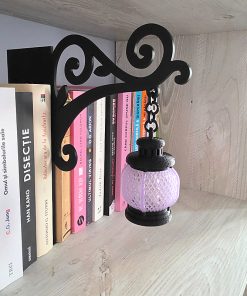 Nox Mov - Felinar decorativ mov/negru pentru bibliotecă