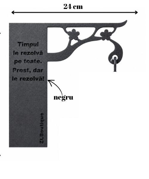 Timpul - suport ornamental fără felinar