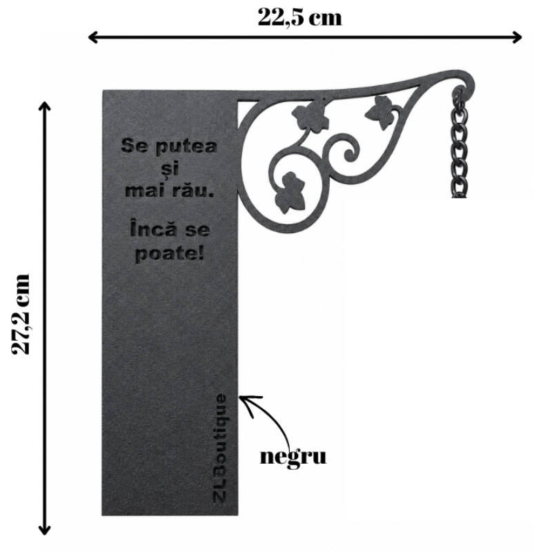 Rău - suport ornamental fără felinar